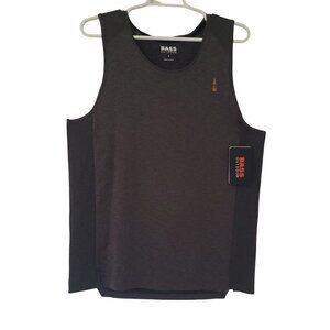 BASS OUTDOOR, Men's Sleeveless T-shirt, Polyester and Spandex, Gray Color.